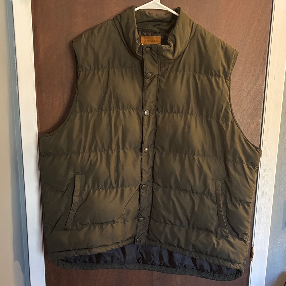 St John’s Bay Puffer Vest - Dark Green
